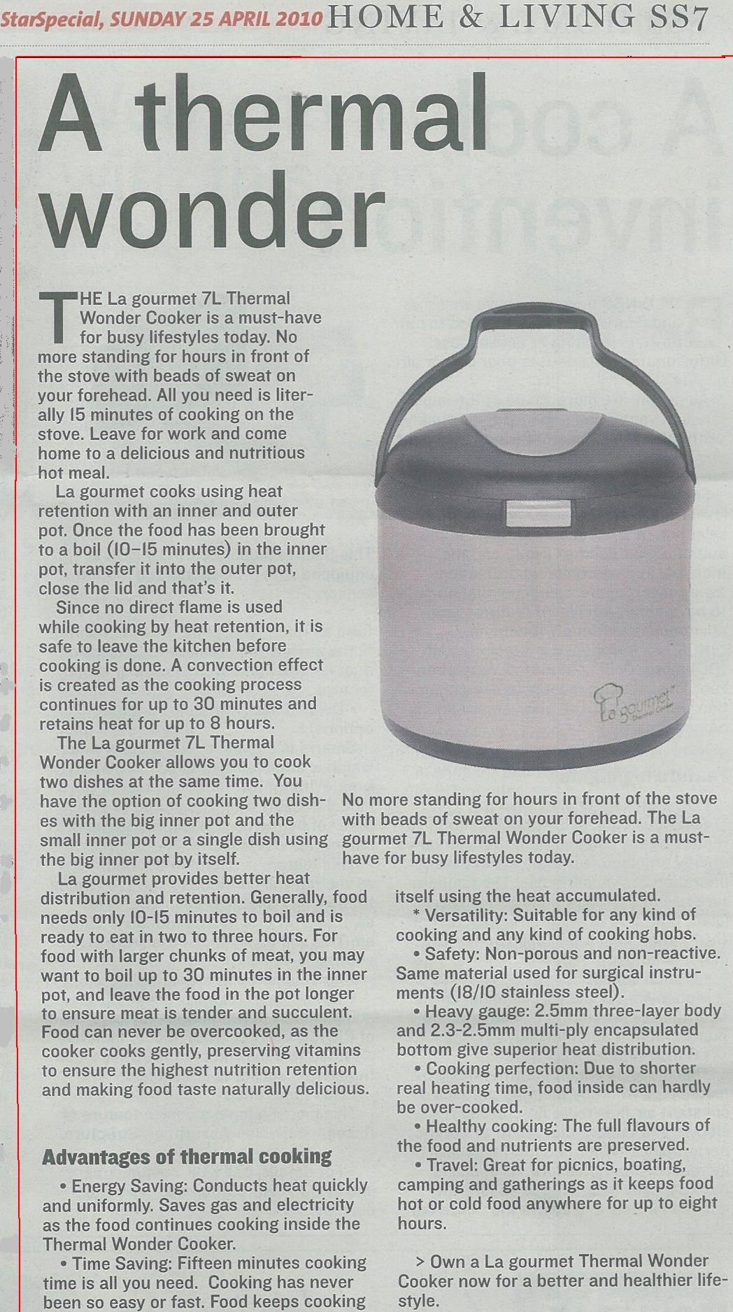 A thermal wonder The Star Newspaper Article (25th April