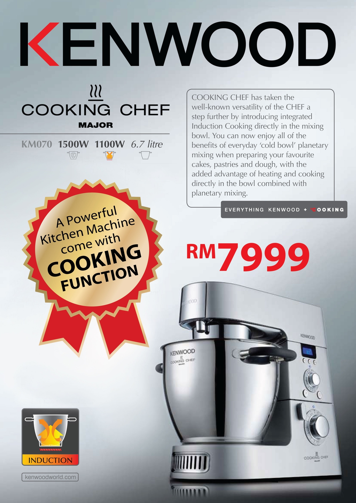 Kenwood Cooking Chef KM070 – Available Now in Kitchen Shop & House Of  Presentation Online Shop – Katrin BJ Sdn Bhd