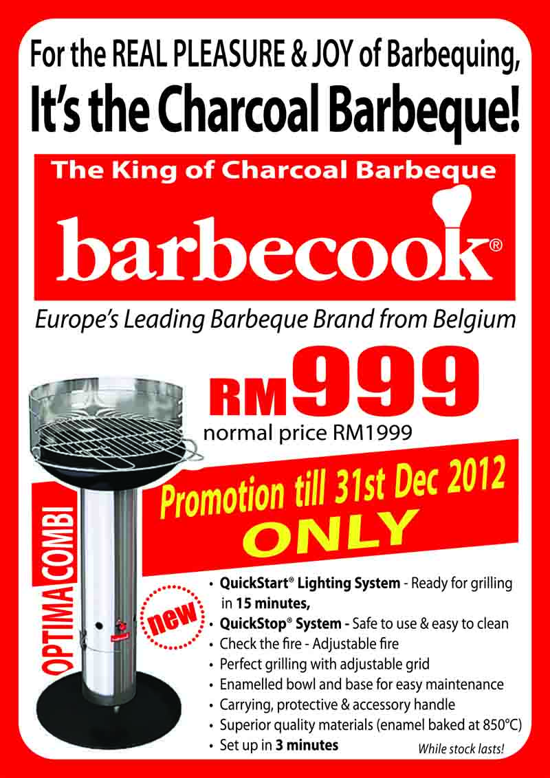 Mars Uitwisseling Ongepast Barbecook Optima Combi Charcoal Barbeque Promotion at BBQ King and Selected  Kitchen Shop. Valid till 31st Dec 2012 – Katrin BJ Sdn Bhd