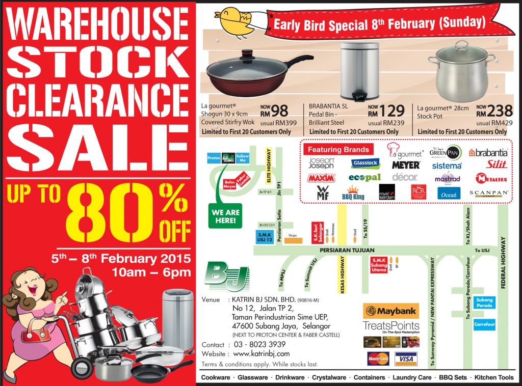 Last Day Katrin BJ Kitchenware Warehouse Sale 2015 Up To 80 Off