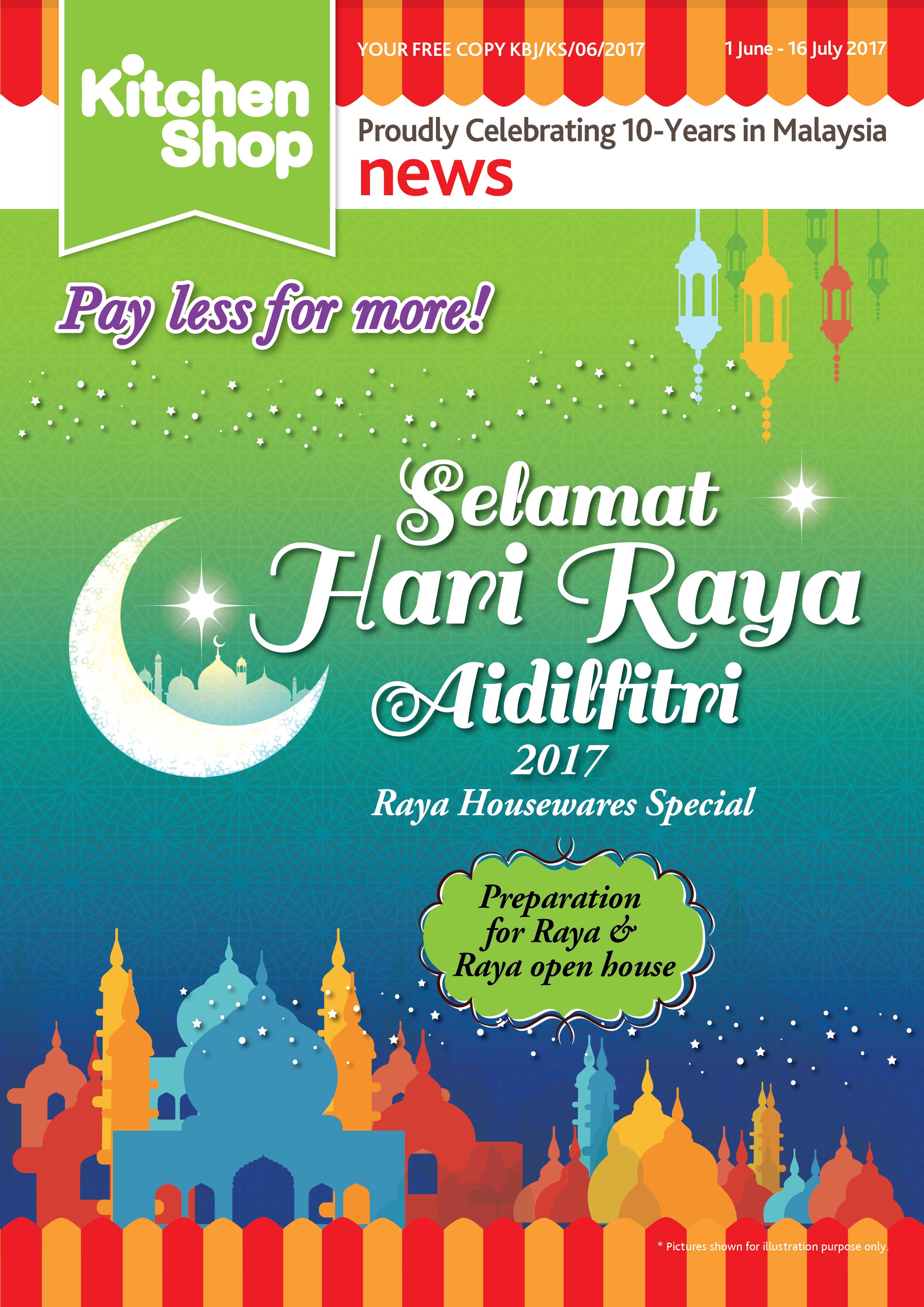 Up To 70 Off Kitchen Shop Selamat Hari Raya Aidilfitri Promotion Now Till 16 July 2017 Katrin Bj Sdn Bhd